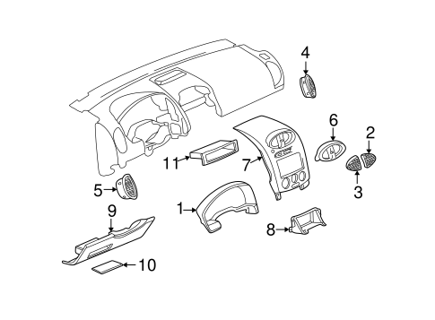 Vue INSTRUMENT PANEL COMPONENTS
