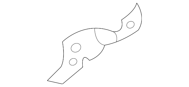 997-501-571-00-GRV Деталь INNER WHEELHOUSE BRACKET, LEFT
