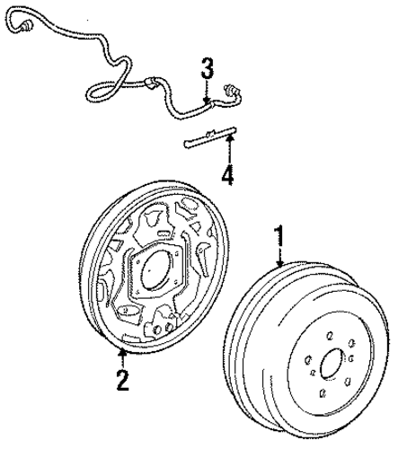 BRAKES/REAR BRAKES for 1996 Toyota Previa #2
