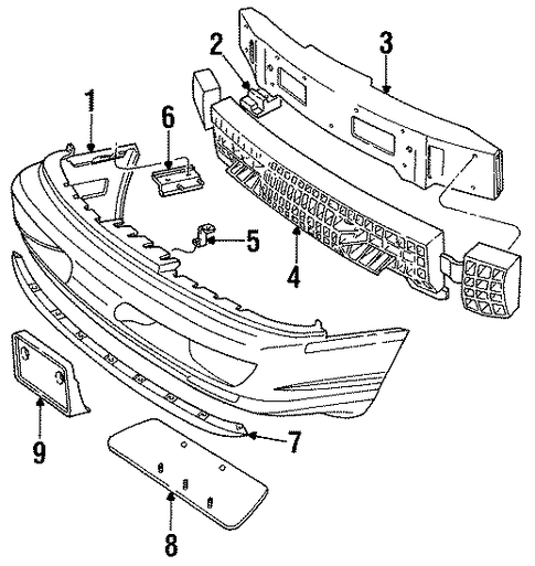 Thunderbird BUMPER & COMPONENTS - FRONT