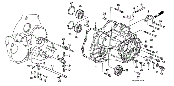 TRANSMISSION - AUTOMATIC/AT TRANSMISSION HOUSING for 1989 Honda CIVIC HATCHBACK #1