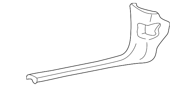 6W1Z-5402345-AAA Деталь COWL KICK PANEL, LEFT