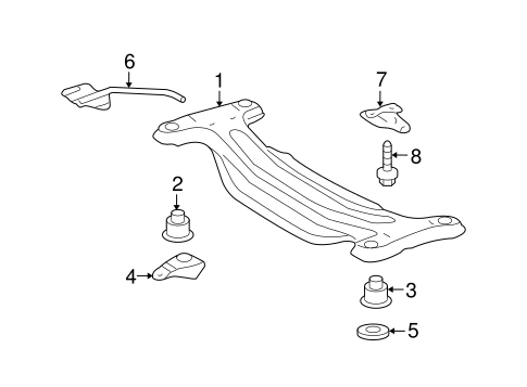 REAR SUSPENSION/SUSPENSION MOUNTING for 2008 Toyota Highlander #2