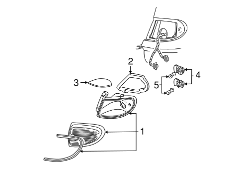 Electrical/Bulbs - Chassis for 2004 Ford Taurus #3