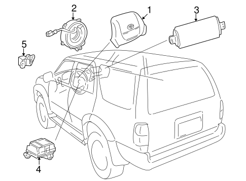 ELECTRICAL/AIR BAG COMPONENTS for 2001 Toyota 4Runner #1
