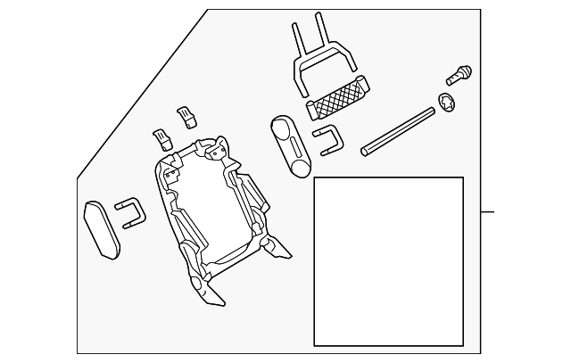 92146832 Деталь SEAT BACK FRAME, RIGHT