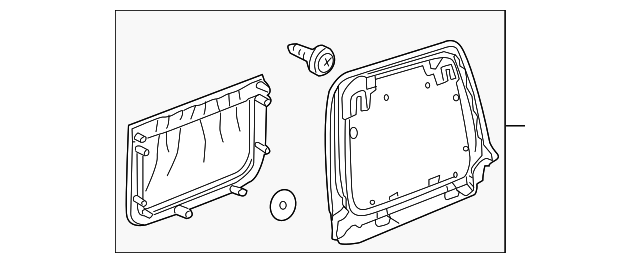 92146734 Деталь SEAT BACK PANEL, LEFT