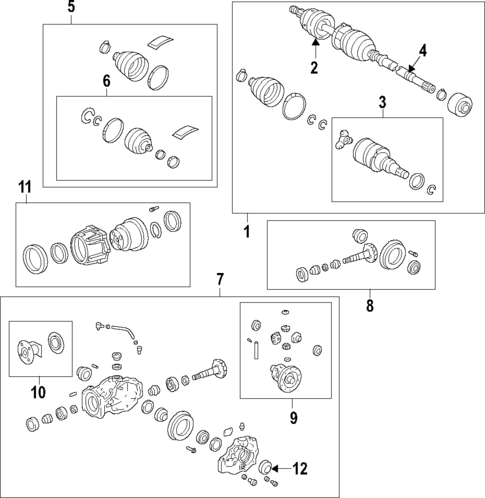 Drive Axles for 2019 Toyota RAV4 #0