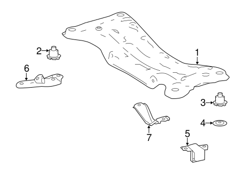 REAR SUSPENSION/SUSPENSION MOUNTING for 2013 Toyota Avalon #1