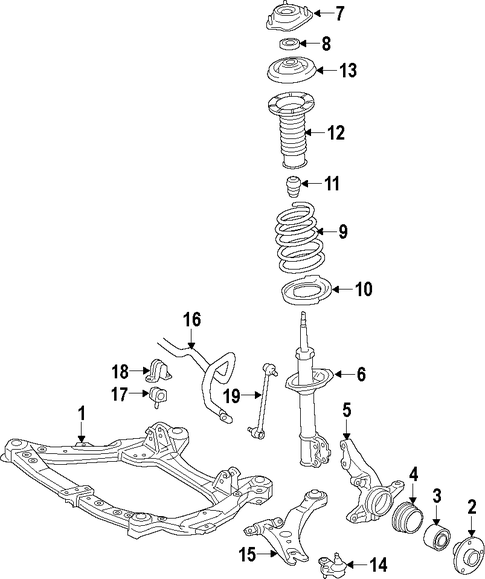 FRONT SUSPENSION/SUSPENSION COMPONENTS for 2012 Toyota Avalon #2