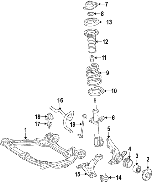 Front Suspension for 2011 Toyota Avalon #0