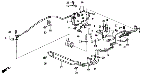 Bracket, Power Steering Pipe Bracket, Power Steering Pipe