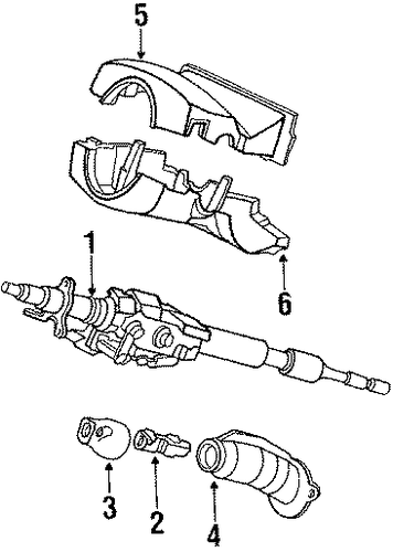 OEM Honda 53200-SF1-A03 - Steering Column OEM Honda 53200-SF1-A03 - Steering Column