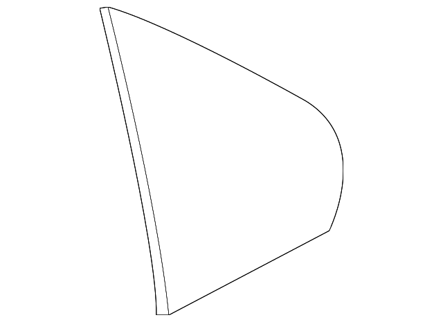 12772857 Деталь FIXED GLASS, RIGHT