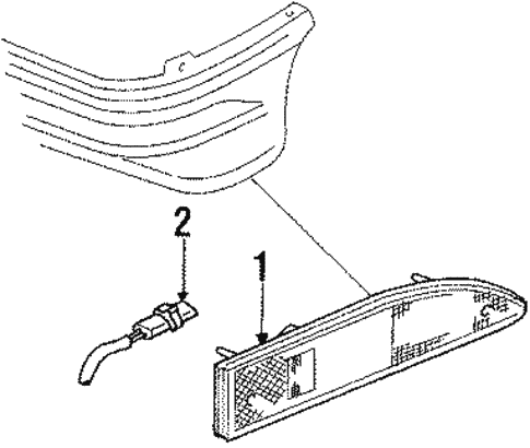 Side Marker Lamps for 1990 Ford Probe #0