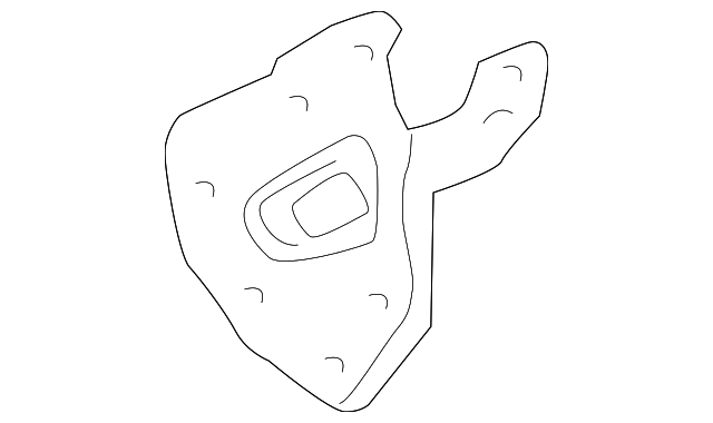 88971503 Деталь AM/FM CD MOUNT BRACKET, RIGHT
