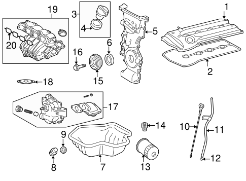 ENGINE/ENGINE PARTS for 2008 Toyota RAV4 #1