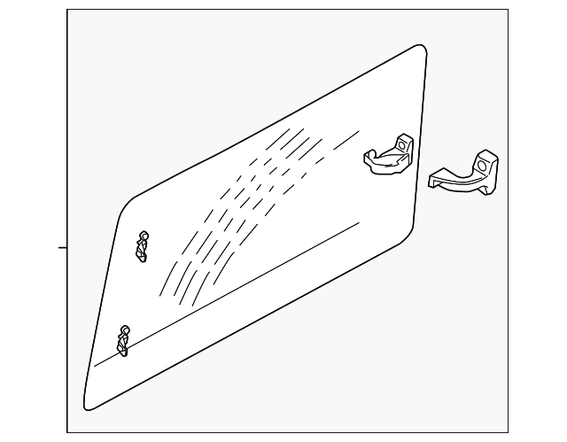 BT1Z-6129710-C Деталь QTR GLASS, RIGHT