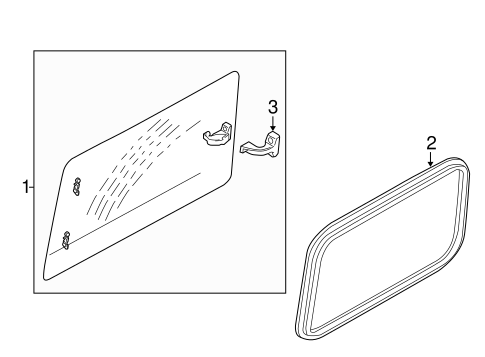 Transit Connect GLASS - SIDE PANEL