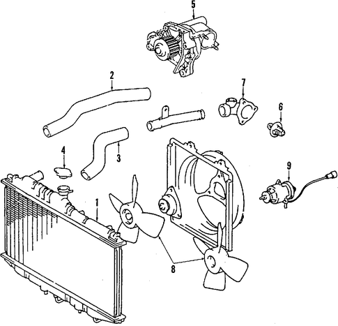 COOLING SYSTEM/COOLING SYSTEM for 2005 Toyota Camry #1