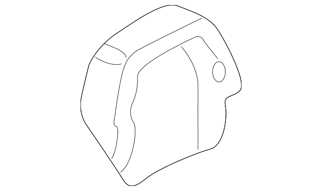 8611436 Деталь BELT & RETRACTOR UPPER COVER