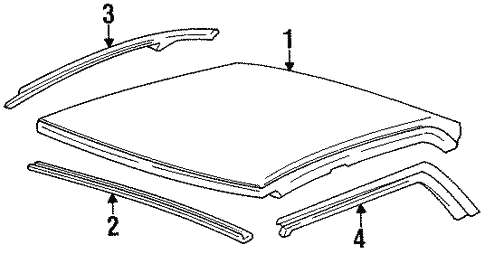 Roof & Components for 1998 Oldsmobile 88 #0