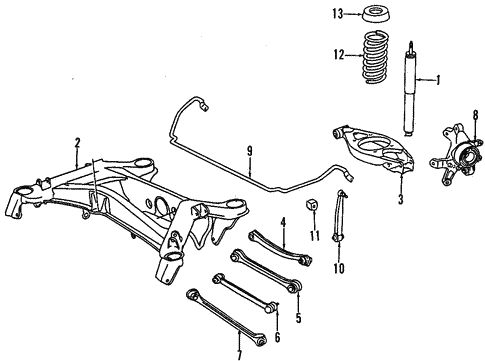 Rear Suspension for 1984 Mercedes-Benz 300 CD #0
