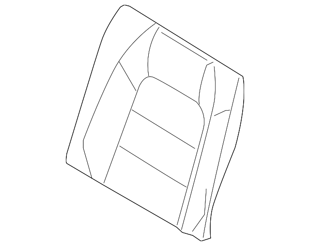 FR3Z-6366801-A Деталь SEAT BACK PAD, LEFT