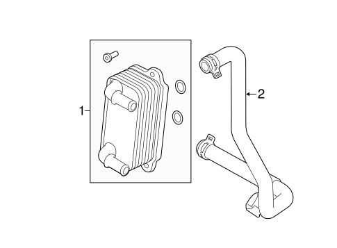 Range Rover Evoque TRANS OIL COOLER 2