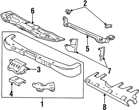Continental RADIATOR SUPPORT