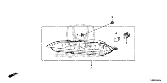 Front Turn Light (-'18) for 2017 Honda Pilot #0