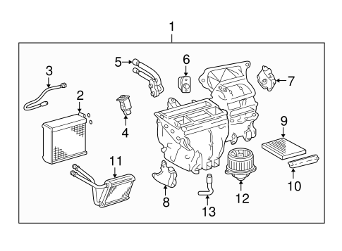 HVAC/CONDENSER, COMPRESSOR & LINES for 2006 Toyota Matrix #2