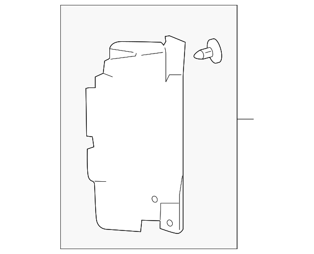 22744000 Деталь SIDE BAFFLE, RIGHT