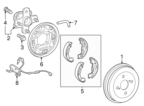 BRAKES/BRAKE COMPONENTS for 2012 Scion iQ #1
