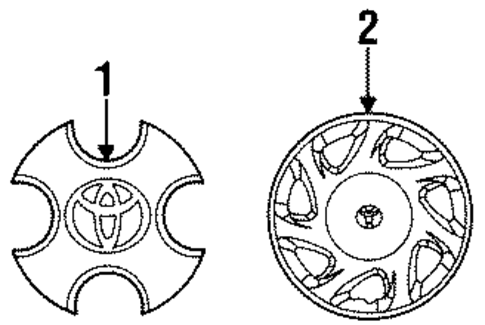 Front Suspension/Covers & Trim for 1996 Toyota Paseo #1