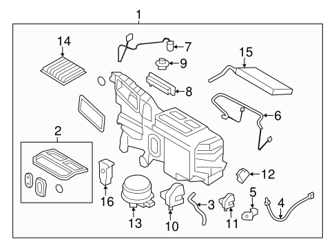 HVAC/Evaporator Components for 2010 Ford Edge #2