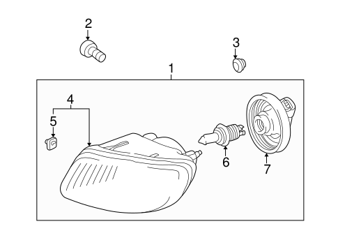 ELECTRICAL/FOG LAMPS for 2000 Toyota Solara #1
