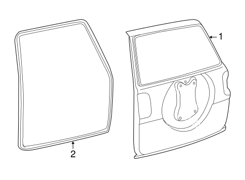 BODY/DOOR & COMPONENTS for 2004 Toyota RAV4 #3