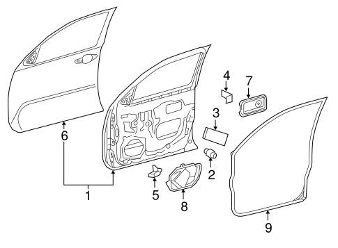BODY/DOOR & COMPONENTS for 2016 Toyota Tacoma #2