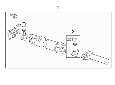 Rear Suspension/Drive Shaft for 2005 Ford F-350 Super Duty #1