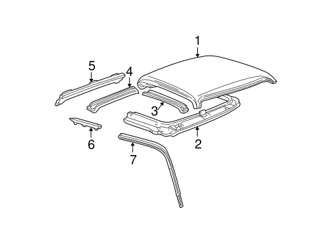Body/Roof & Components for 2001 Ford Ranger #1