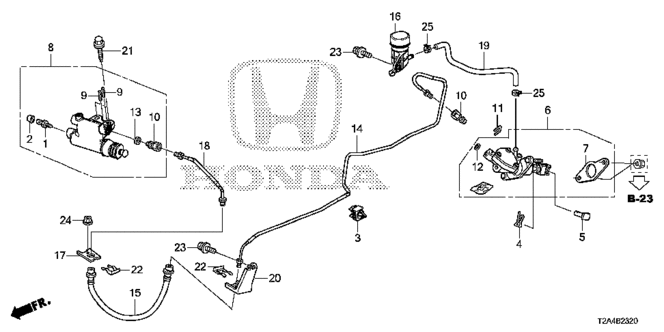 CHASSIS/CLUTCH MASTER CYLINDER for 2013 Honda ACCORD SEDAN #1