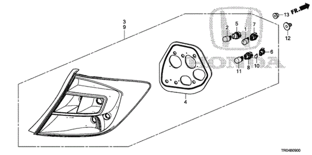 Taillight for 2012 Honda Civic #0