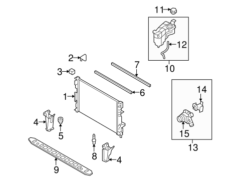 XC70 RADIATOR & COMPONENTS