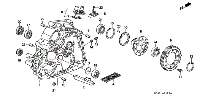 TRANSMISSION - AUTOMATIC/AT TORQUE CONVERTER HOUSING - DIFFERENTIAL for 1993 Honda CIVIC SEDAN #1