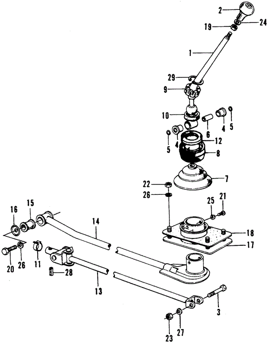 INTERIOR / BUMPER/SHIFT LEVER for 1973 Honda CIVIC 1200 COUPE #1