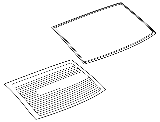 24418405 Деталь BACK GLASS