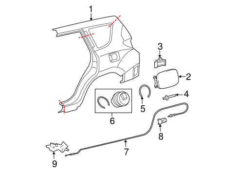 BODY/FUEL DOOR for 2012 Toyota RAV4 #1