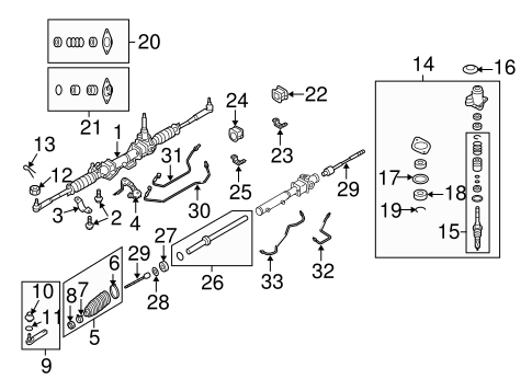 9-2X STEERING GEAR & LINKAGE 2