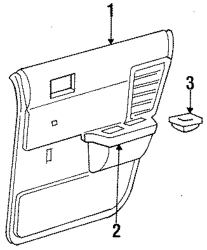 LeBaron INTERIOR TRIM - REAR DOOR
